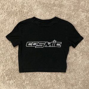 y2k COSMIC baby tee